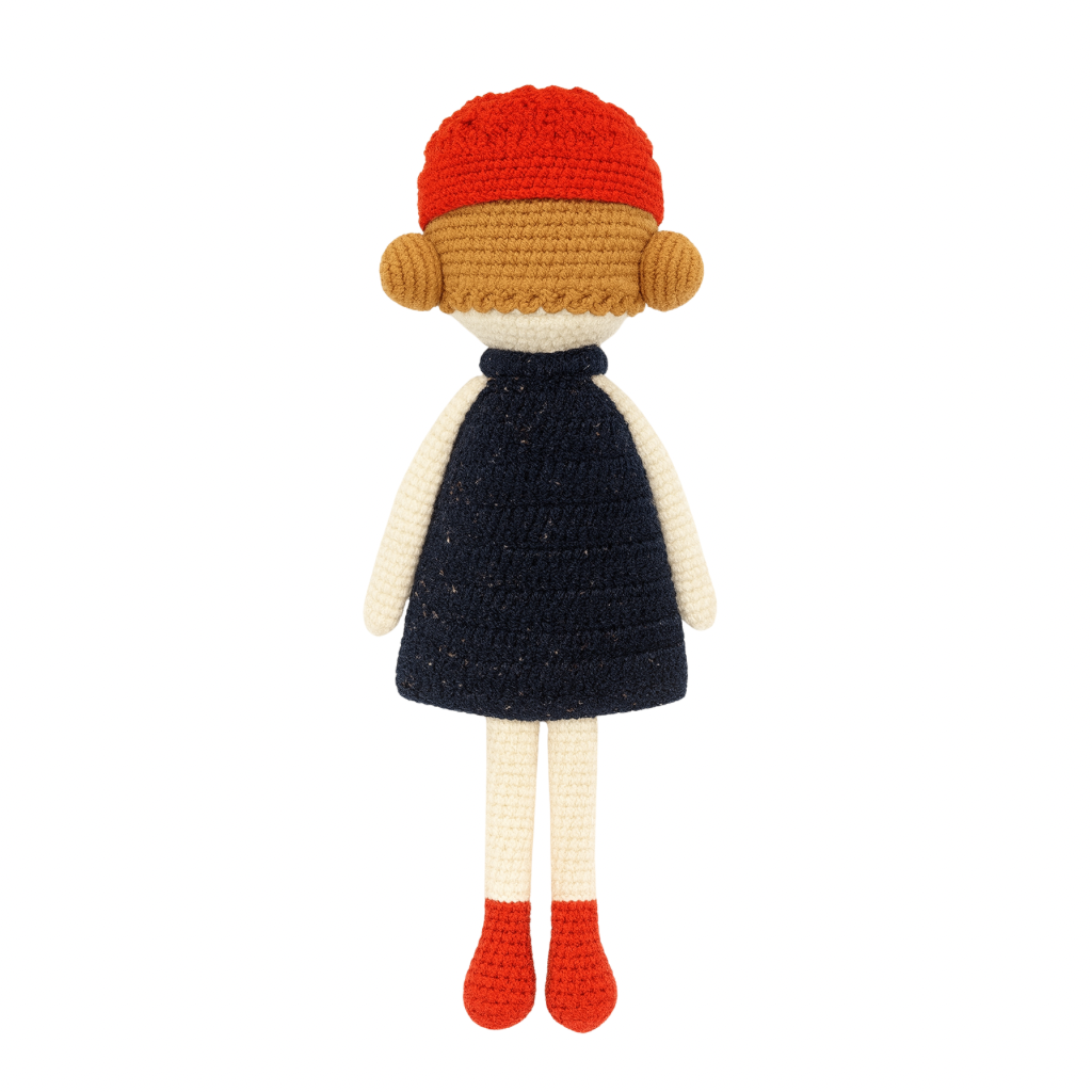 Juliette the navy dress and red beret doll