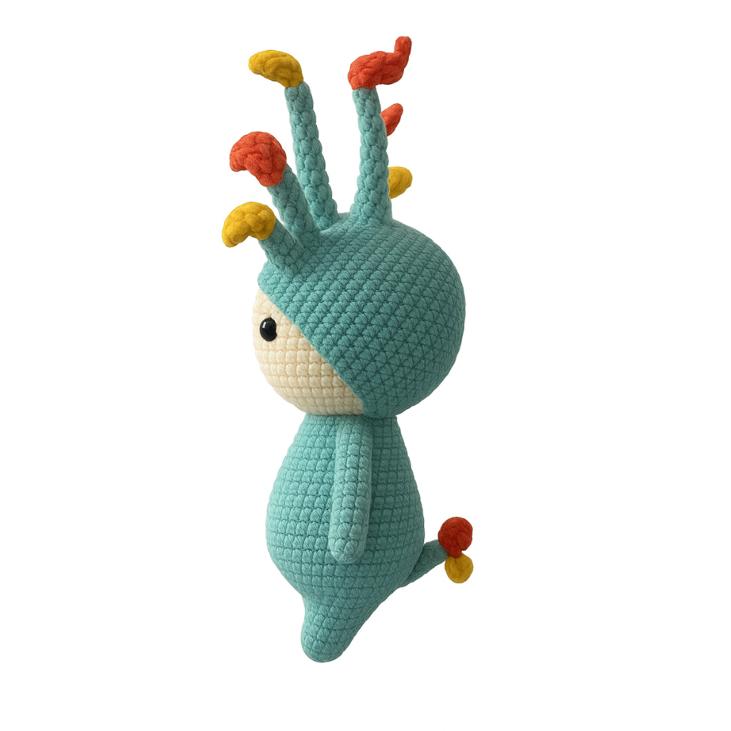Handmade Crochet Tree Crown Doll - Unique Treasures