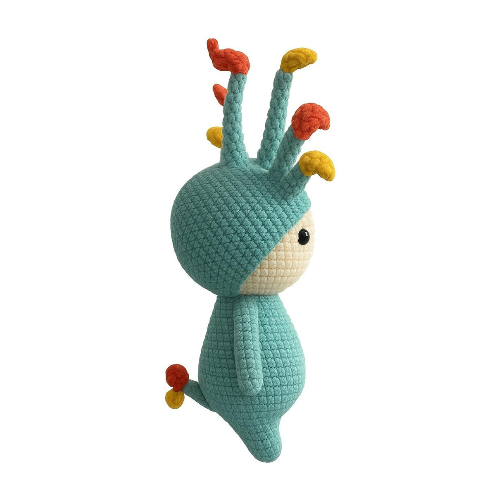 Handmade Crochet Tree Crown Doll - Unique Treasures