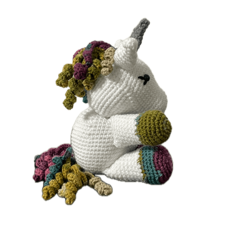 Handmade Crochet Unicorn Toy – Soft & Magical Friend - Unique Treasures