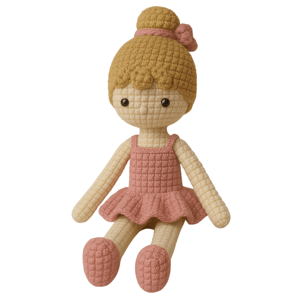 Handmade Crochet Ballerina Doll - Unique Treasures