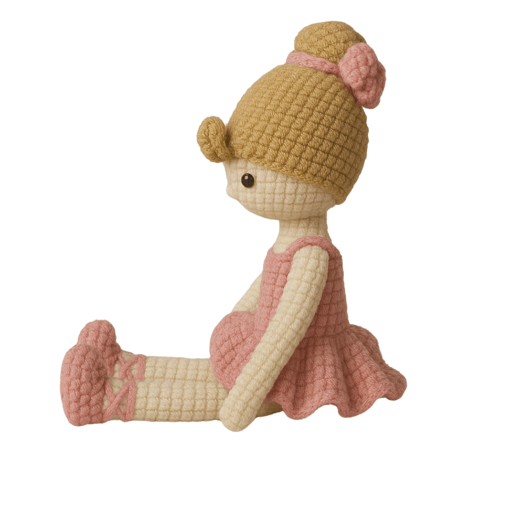 Handmade Crochet Ballerina Doll - Unique Treasures