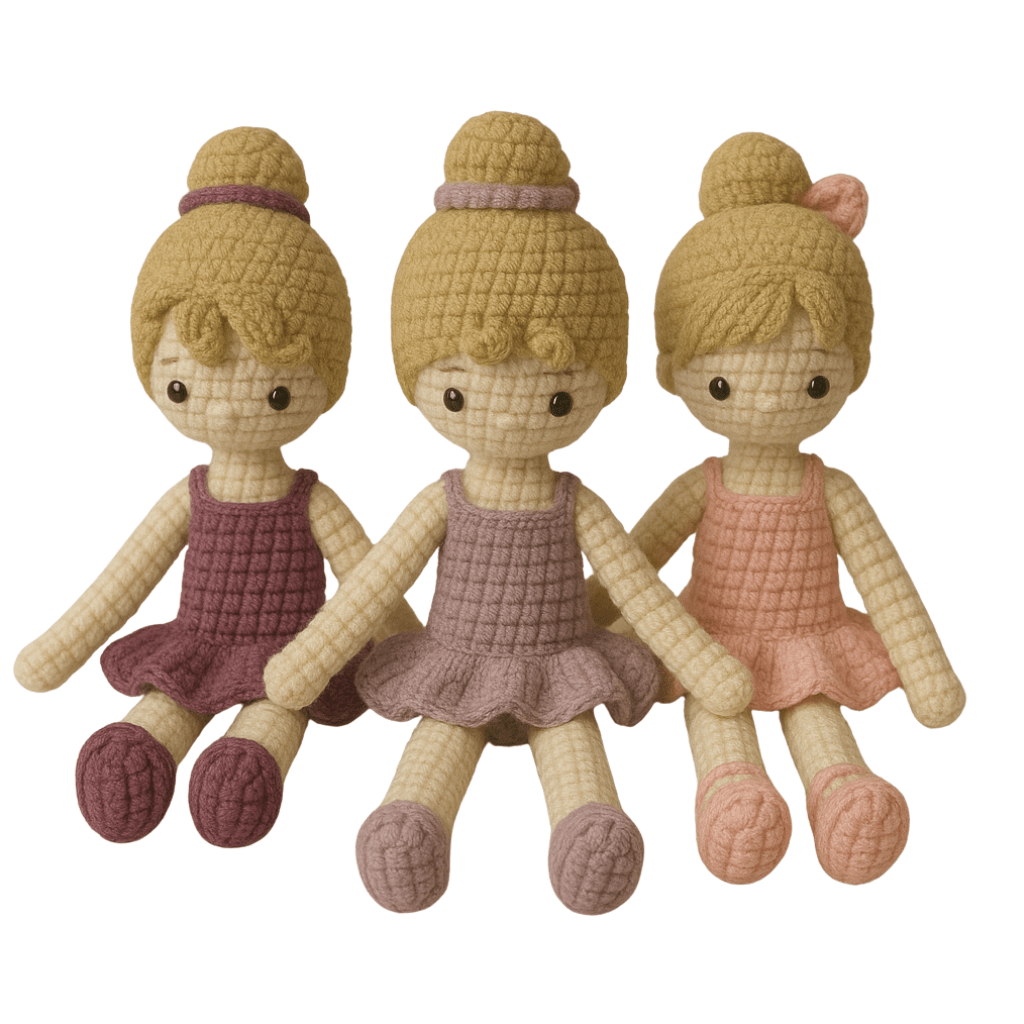 Handmade Crochet Ballerina Doll - Unique Treasures