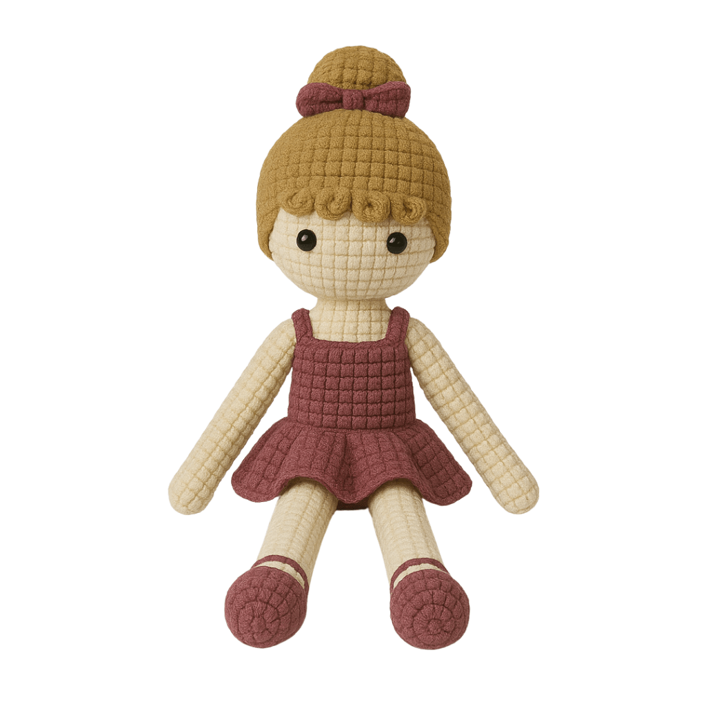 Handmade Crochet Ballerina Doll - Unique Treasures