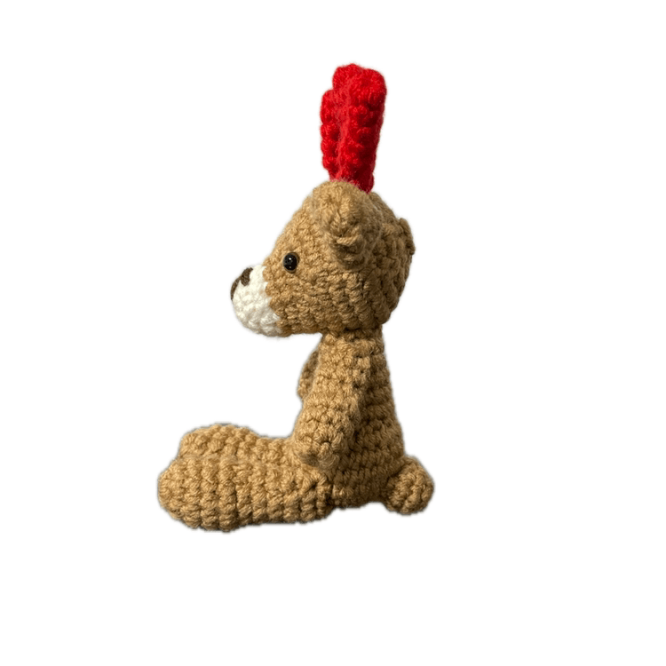 Handmade Crochet Reindeer Doll - Unique Treasures