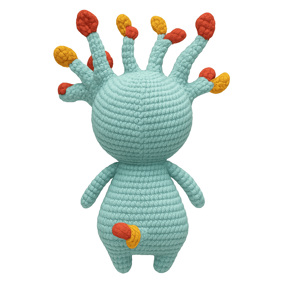 Handmade Crochet Tree Crown Doll - Unique Treasures
