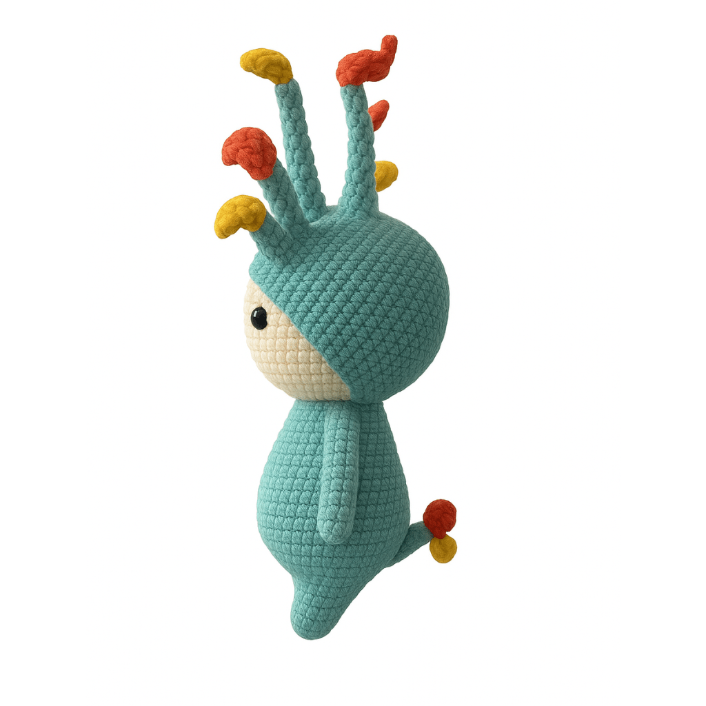 Handmade Crochet Tree Crown Doll - Unique Treasures
