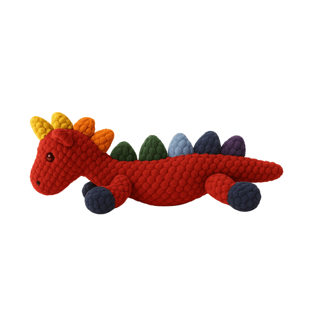 Handmade Red Dragon Toy - Unique Treasures