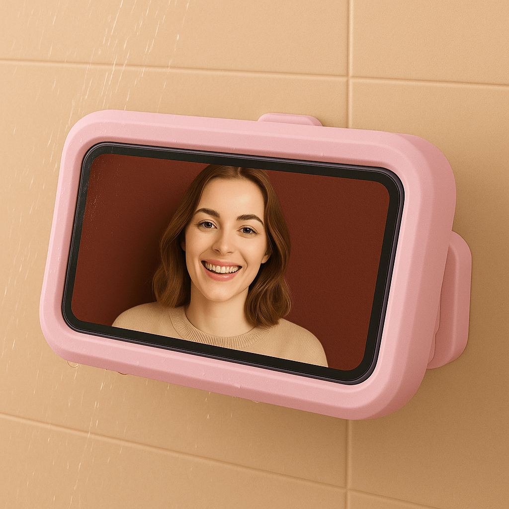Pink Waterproof Touchscreen Rotatable Phone Holder