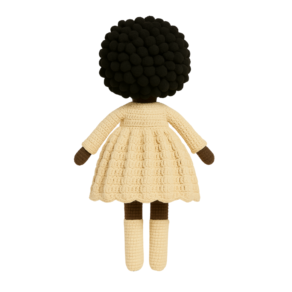 Amara – Handmade Crochet Doll in Cream
