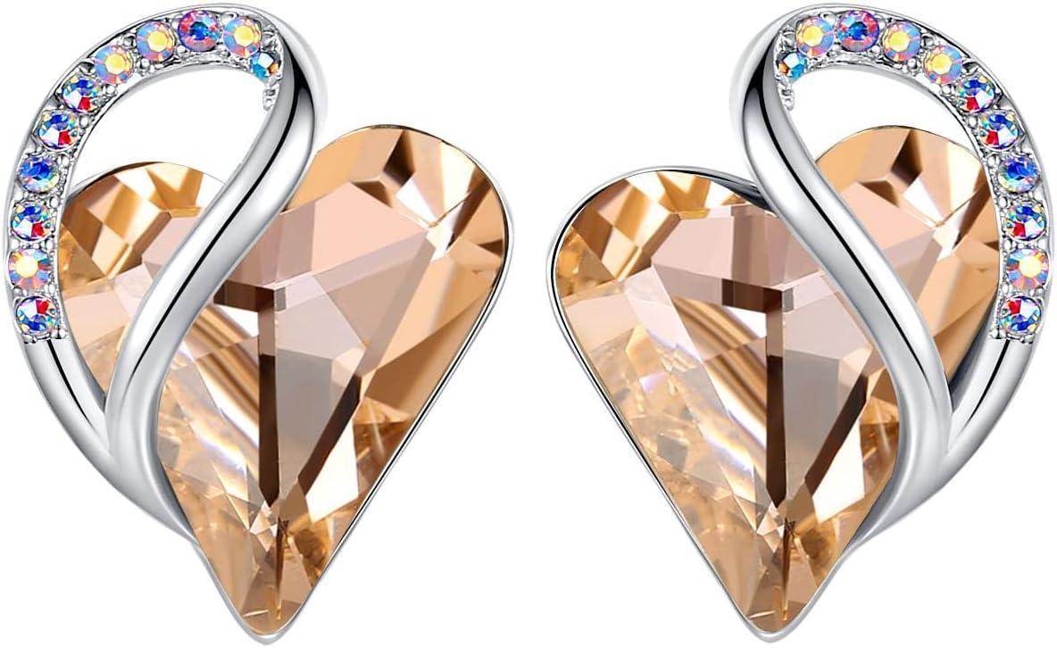 Infinity Love Crystal Heart Earrings - Unique Treasures