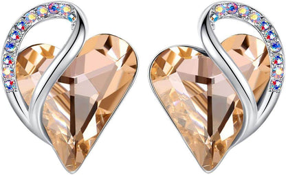 Infinity Love Crystal Heart Earrings - Unique Treasures
