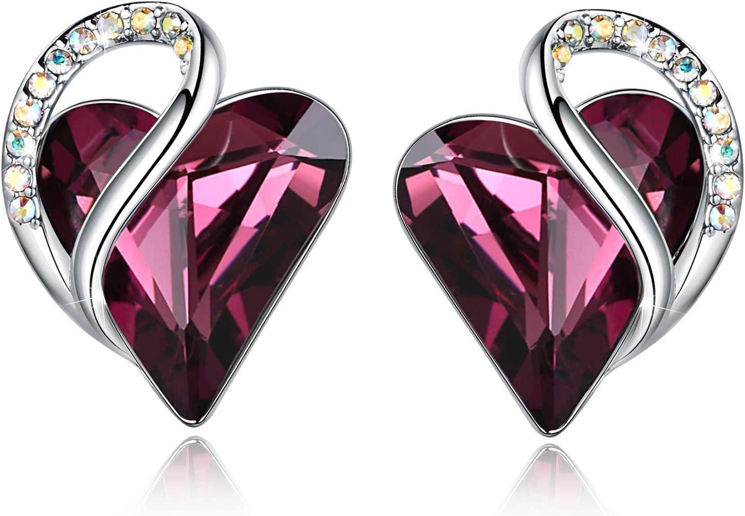Infinity Love Crystal Heart Earrings - Unique Treasures