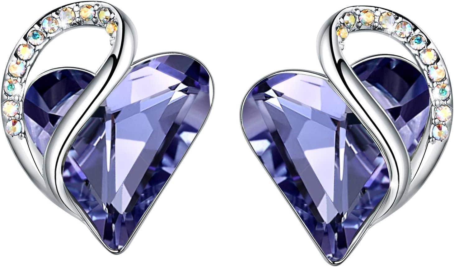 Infinity Love Crystal Heart Earrings - Unique Treasures