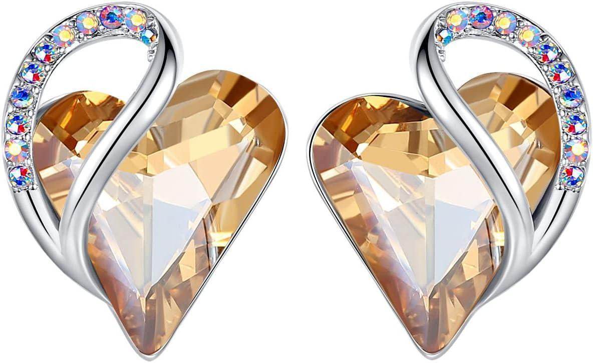 Infinity Love Crystal Heart Earrings - Unique Treasures