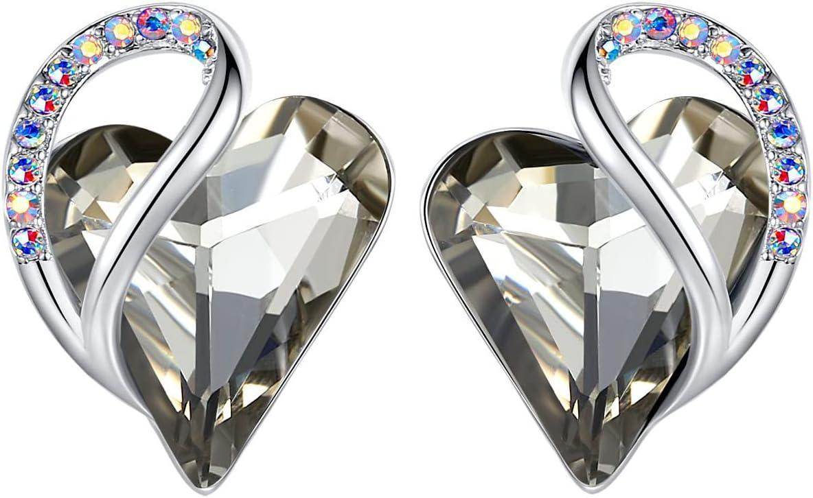 Infinity Love Crystal Heart Earrings - Unique Treasures
