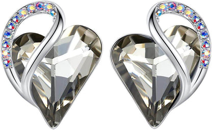 Infinity Love Crystal Heart Earrings - Unique Treasures