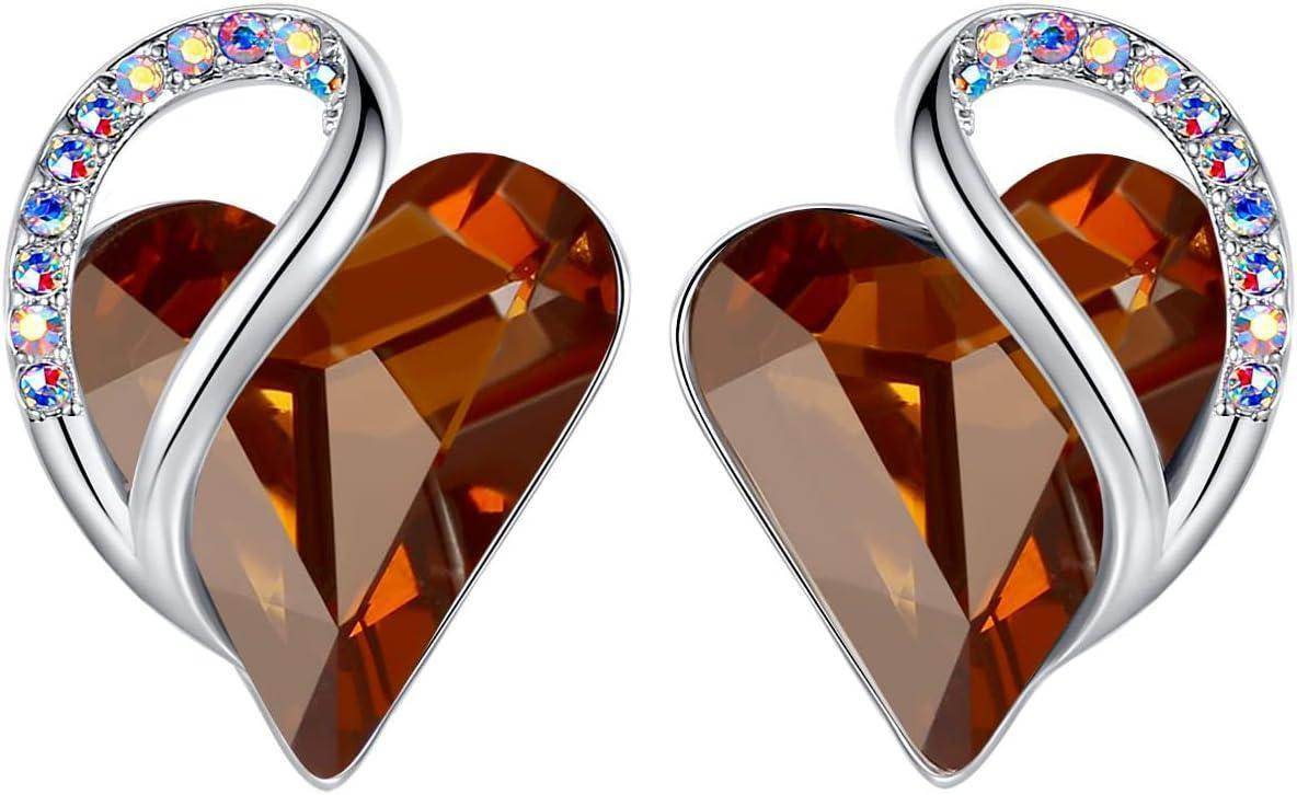 Infinity Love Crystal Heart Earrings - Unique Treasures