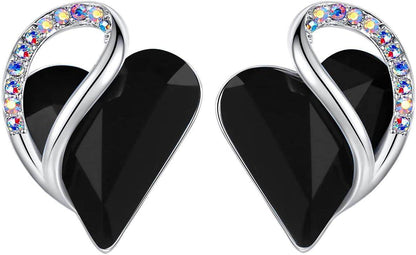 Infinity Love Crystal Heart Earrings - Unique Treasures