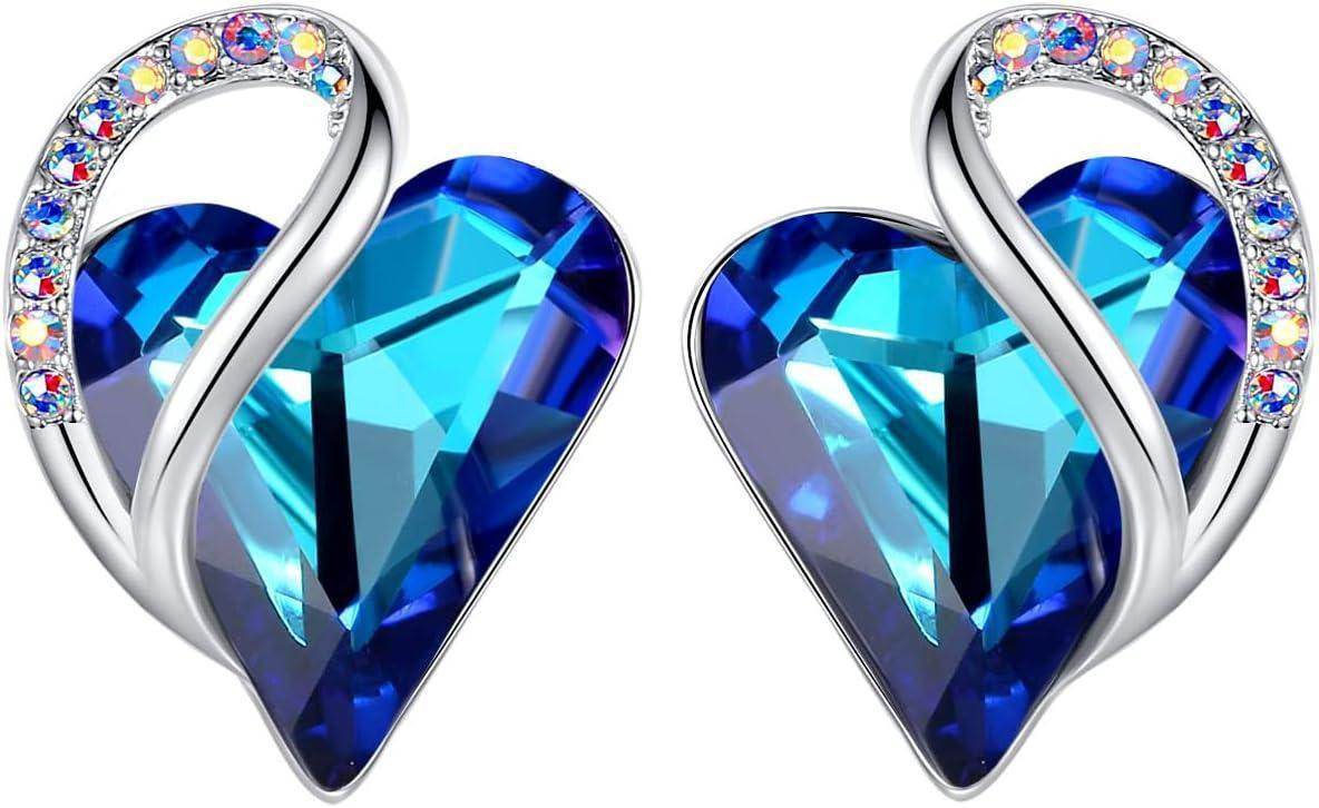 Infinity Love Crystal Heart Earrings - Unique Treasures