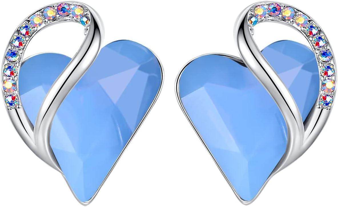 Infinity Love Crystal Heart Earrings - Unique Treasures