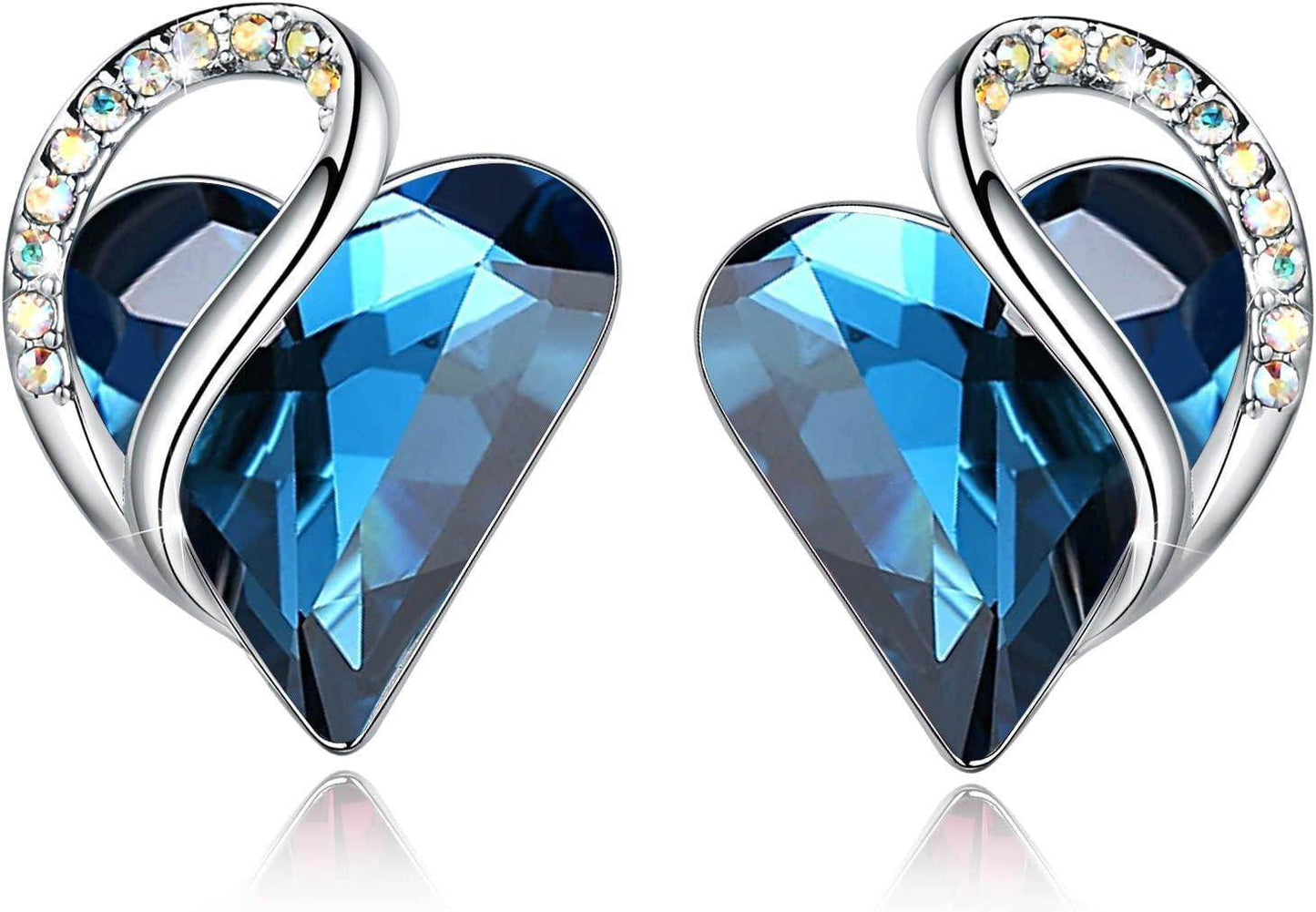 Infinity Love Crystal Heart Earrings - Unique Treasures