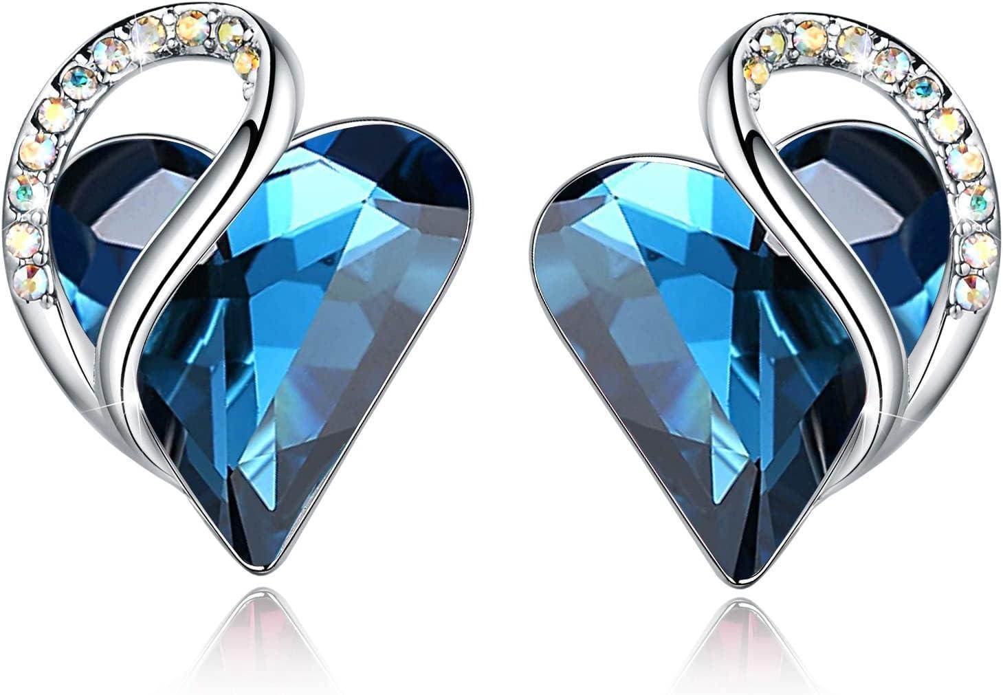 Infinity Love Crystal Heart Earrings - Unique Treasures
