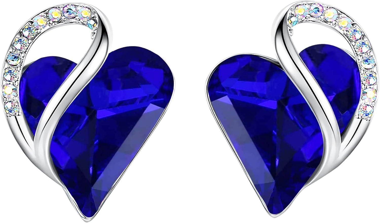 Infinity Love Crystal Heart Earrings - Unique Treasures