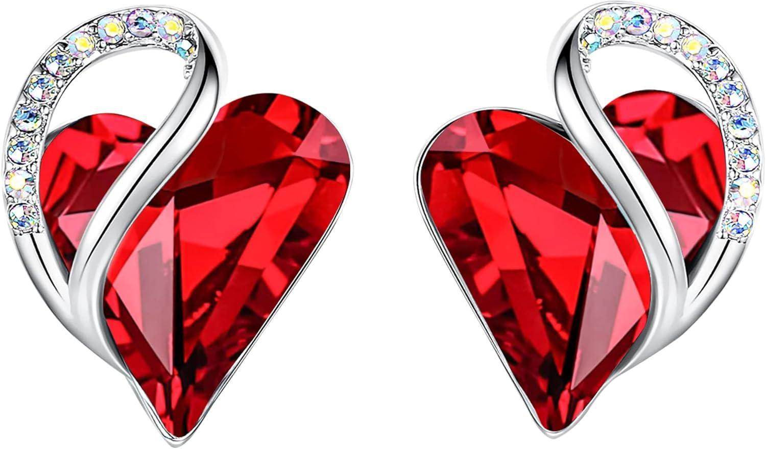 Infinity Love Crystal Heart Earrings - Unique Treasures