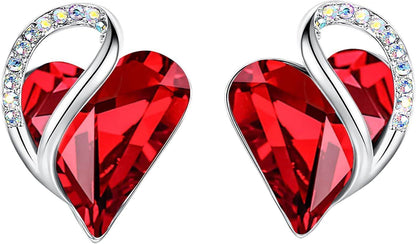 Infinity Love Crystal Heart Earrings - Unique Treasures