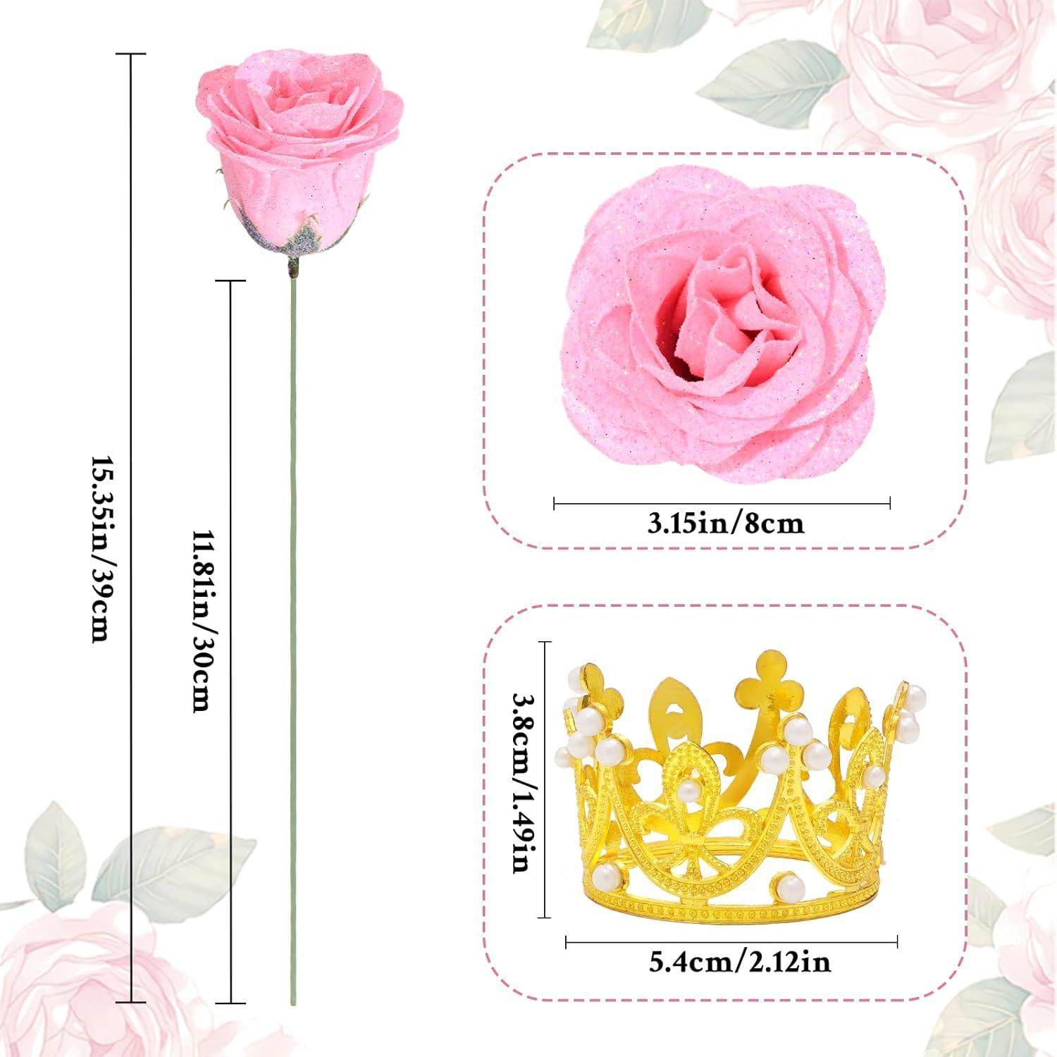 Glitter Everlasting Roses Bouquet - Unique Treasures