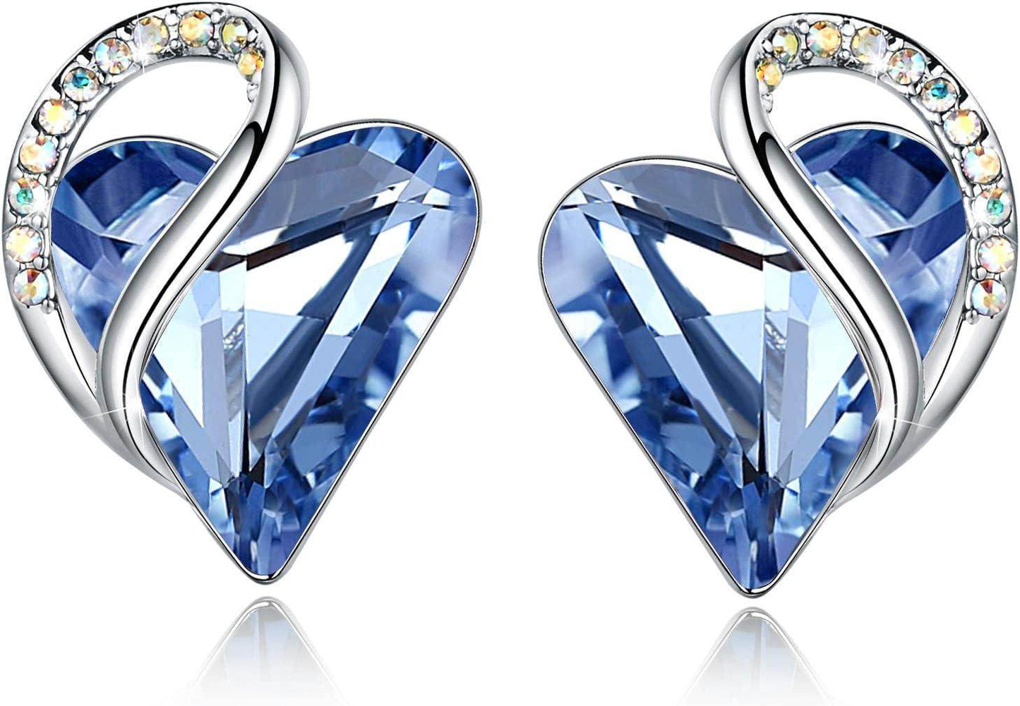 Infinity Love Crystal Heart Earrings - Unique Treasures