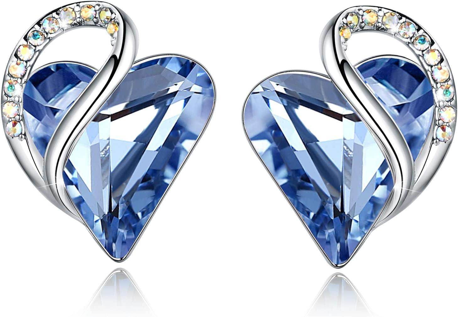 Infinity Love Crystal Heart Earrings - Unique Treasures