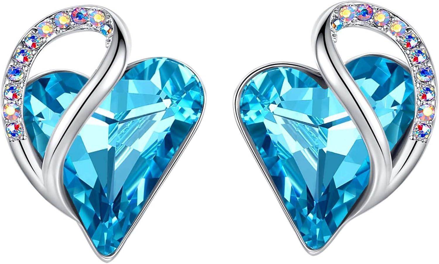 Infinity Love Crystal Heart Earrings - Unique Treasures