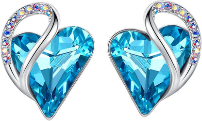 Infinity Love Crystal Heart Earrings - Unique Treasures