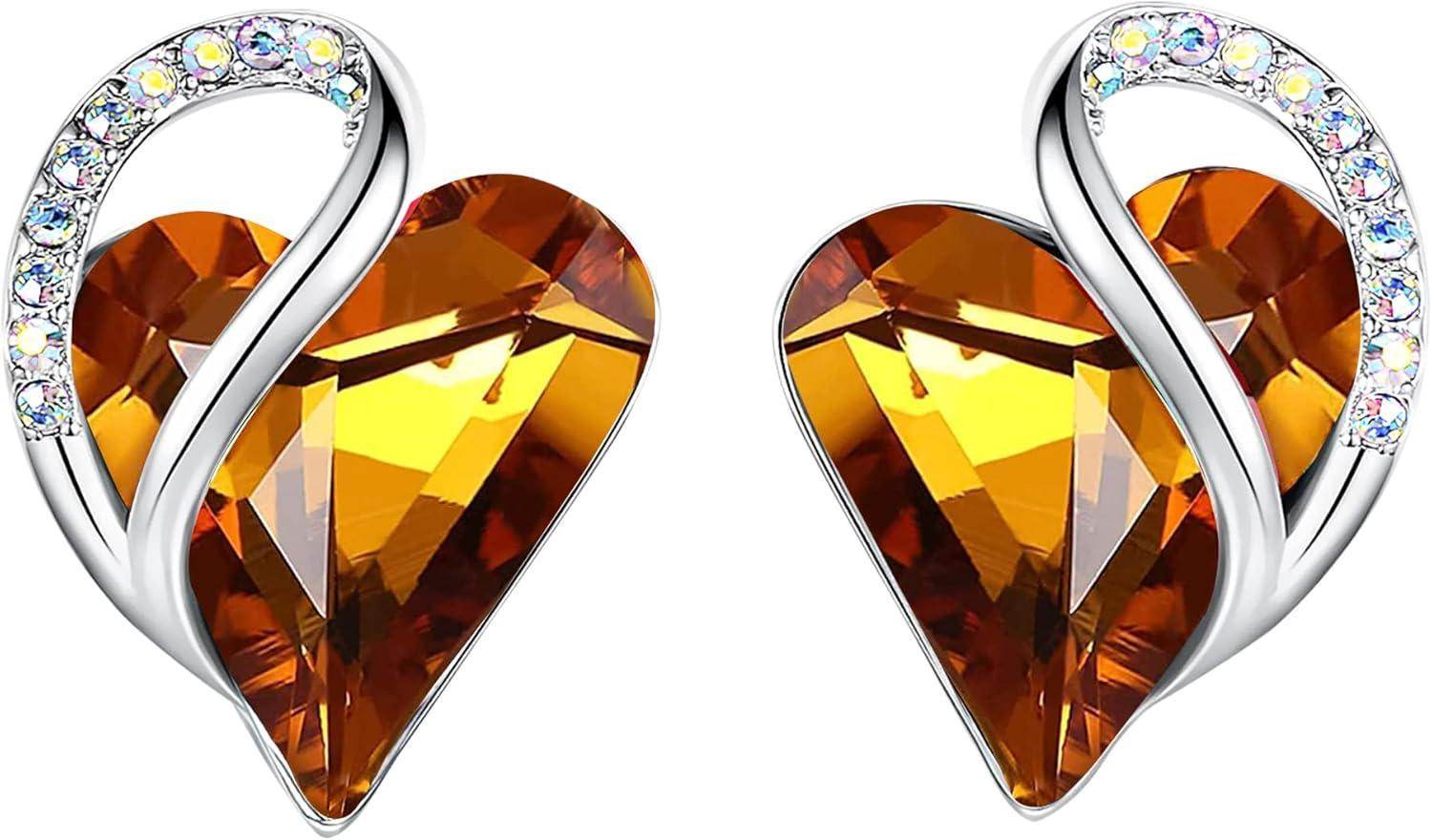Infinity Love Crystal Heart Earrings - Unique Treasures