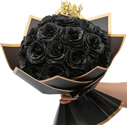 Glitter Everlasting Roses Bouquet - Unique Treasures