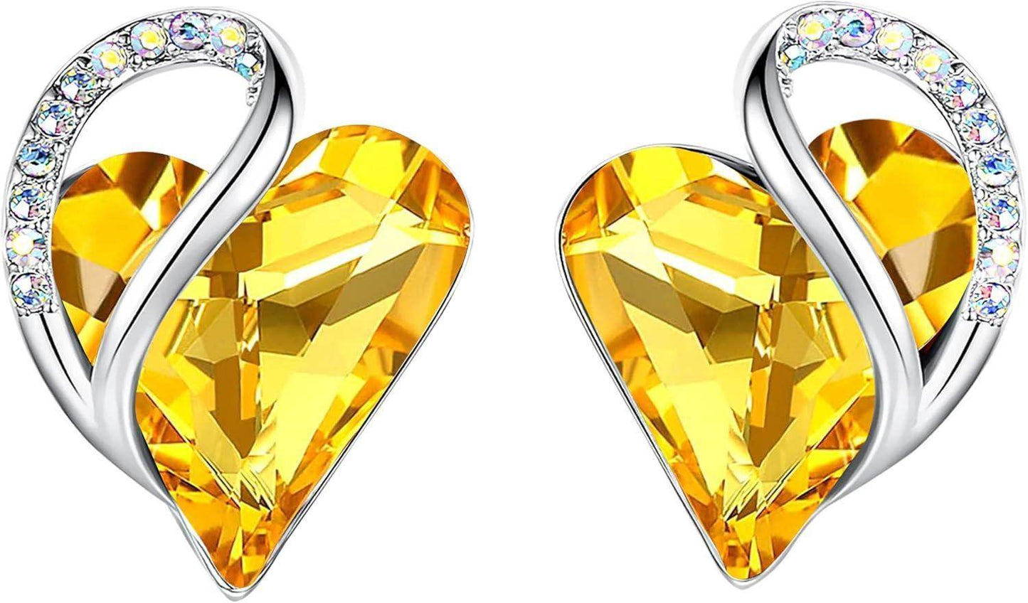 Infinity Love Crystal Heart Earrings - Unique Treasures
