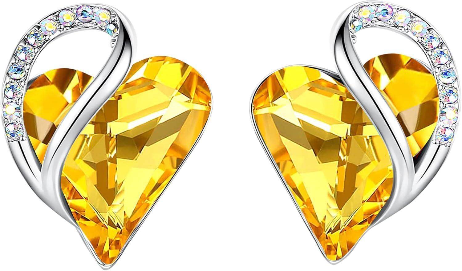 Infinity Love Crystal Heart Earrings - Unique Treasures