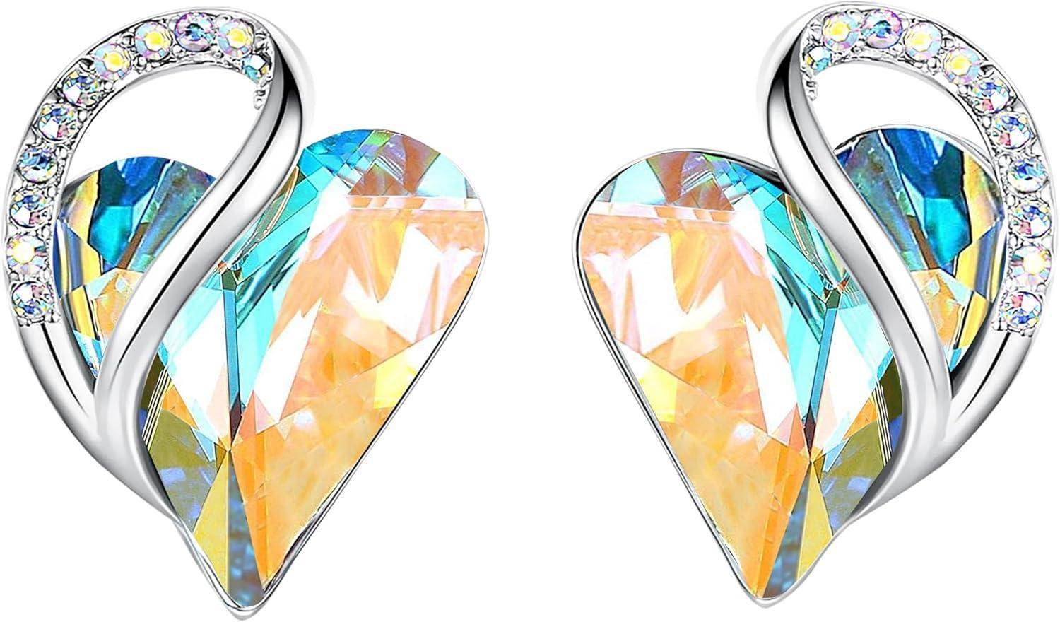 Infinity Love Crystal Heart Earrings - Unique Treasures