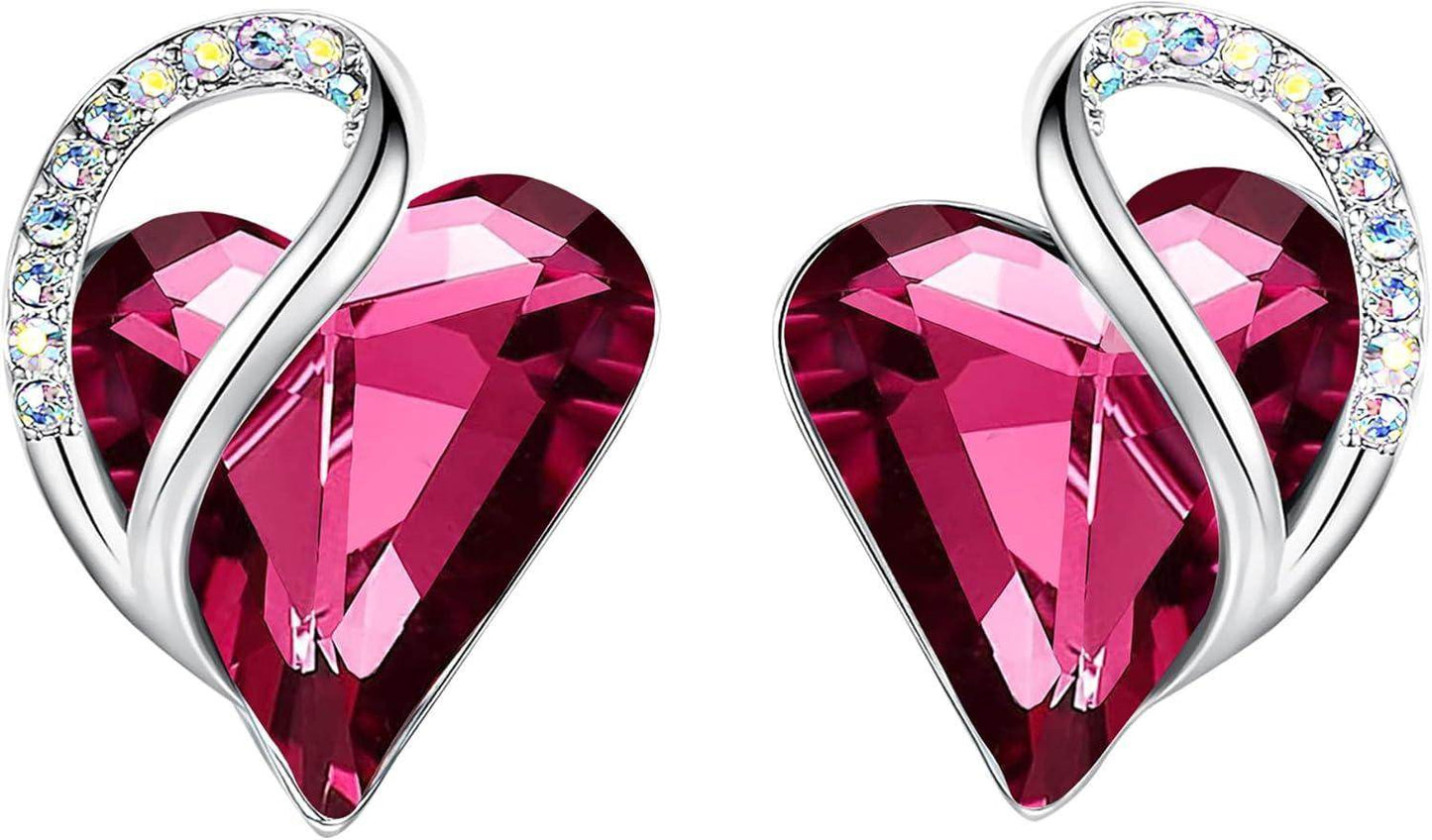 Infinity Love Crystal Heart Earrings - Unique Treasures