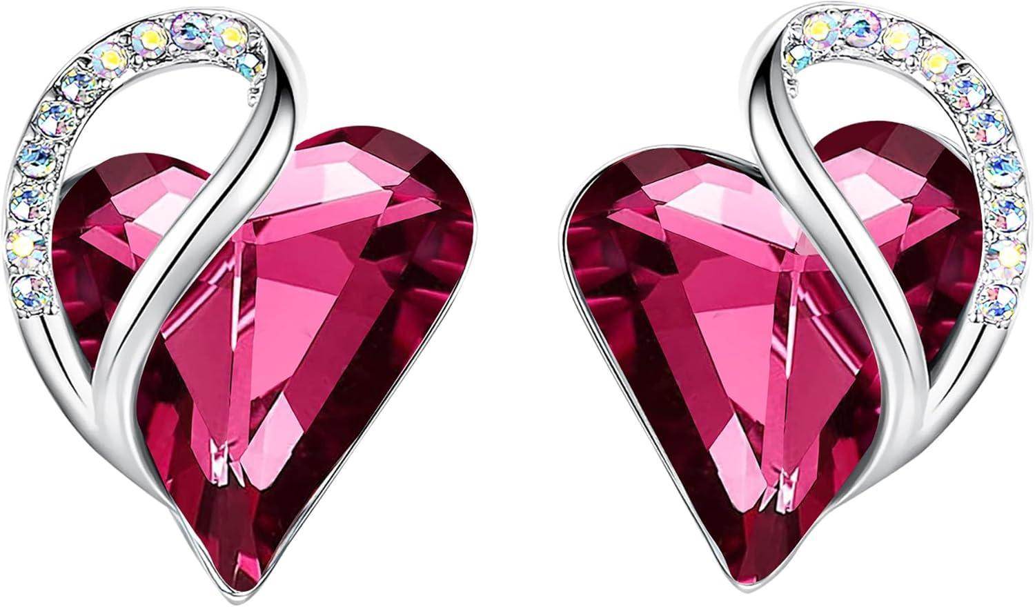 Infinity Love Crystal Heart Earrings - Unique Treasures