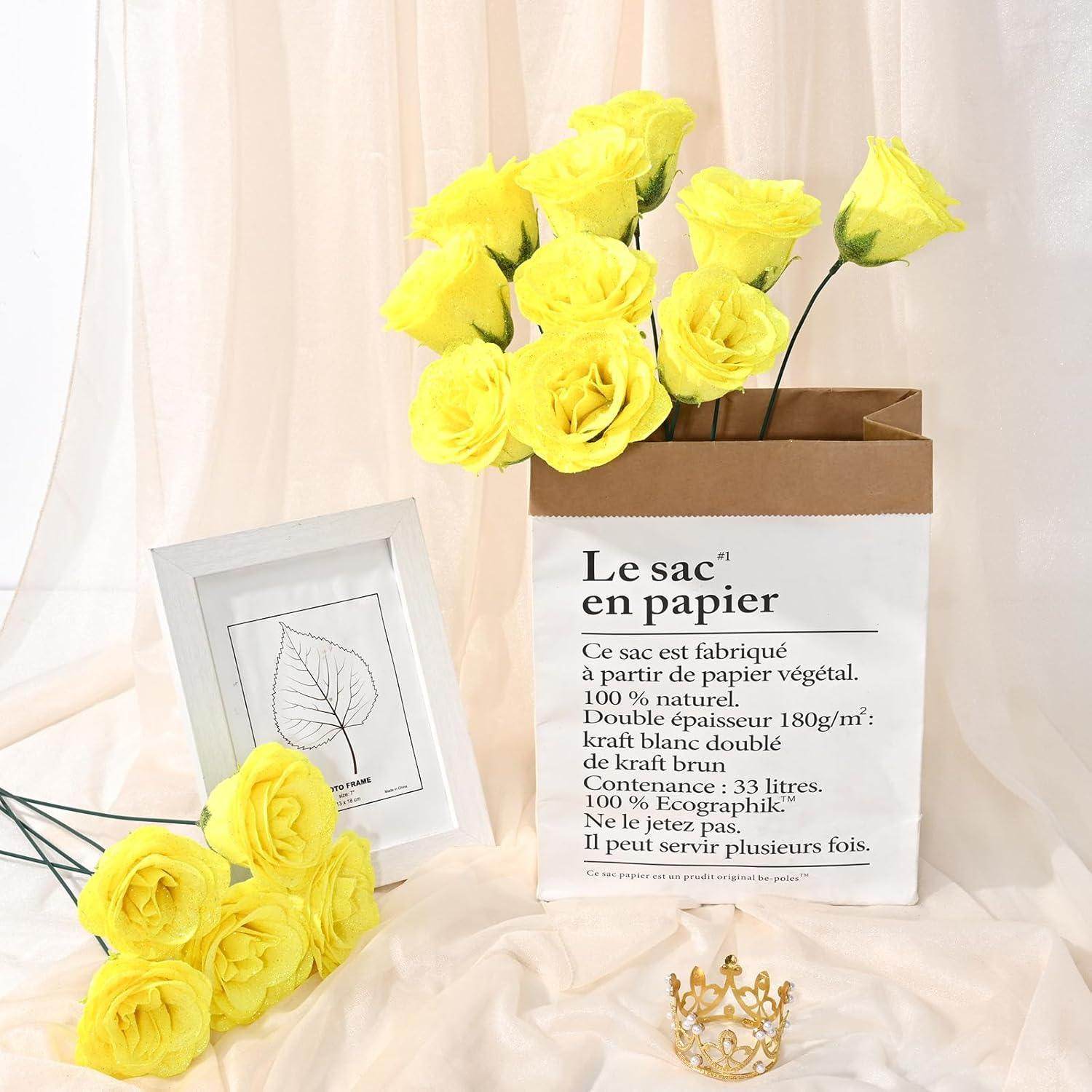 Glitter Everlasting Roses Bouquet - Unique Treasures