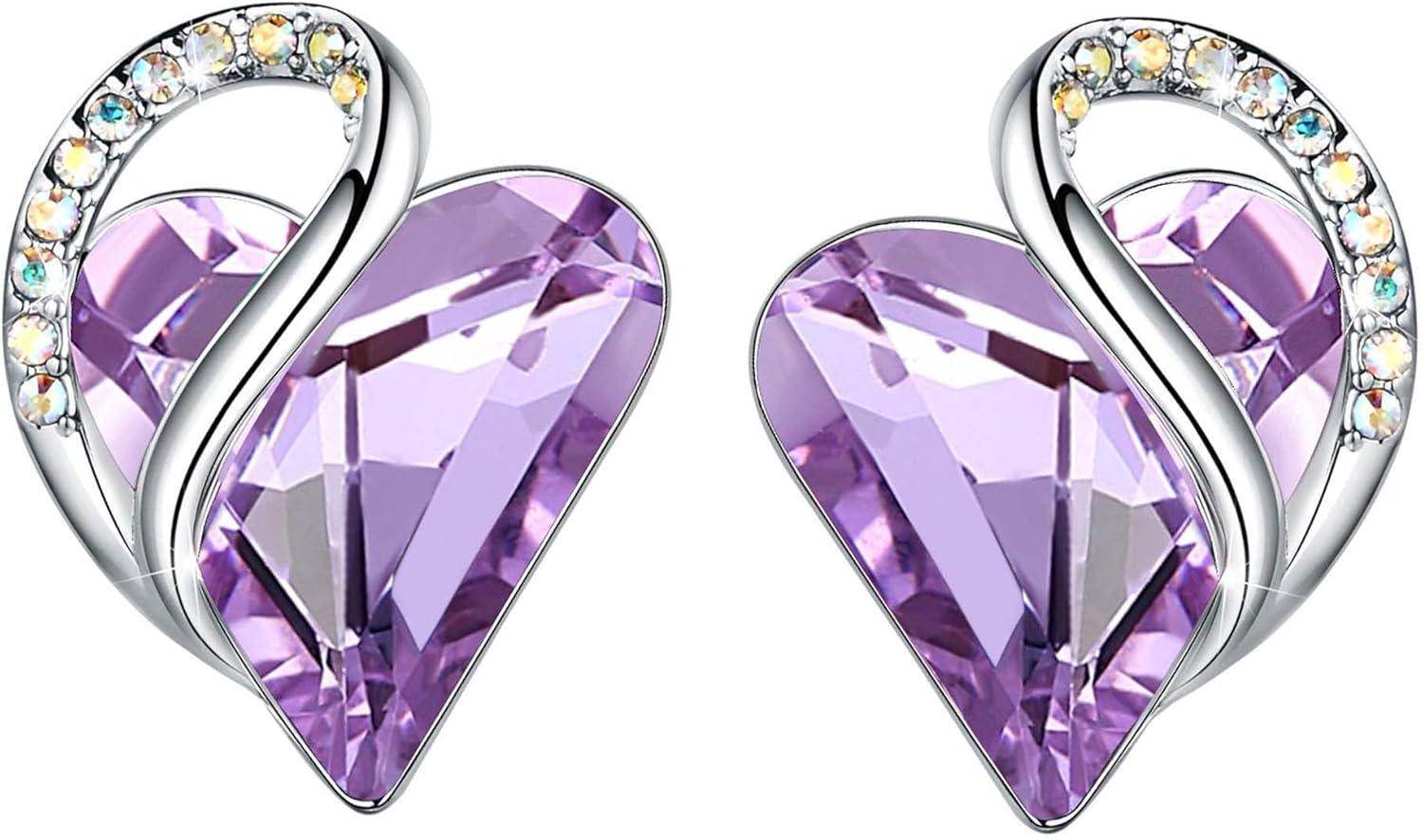 Infinity Love Crystal Heart Earrings - Unique Treasures