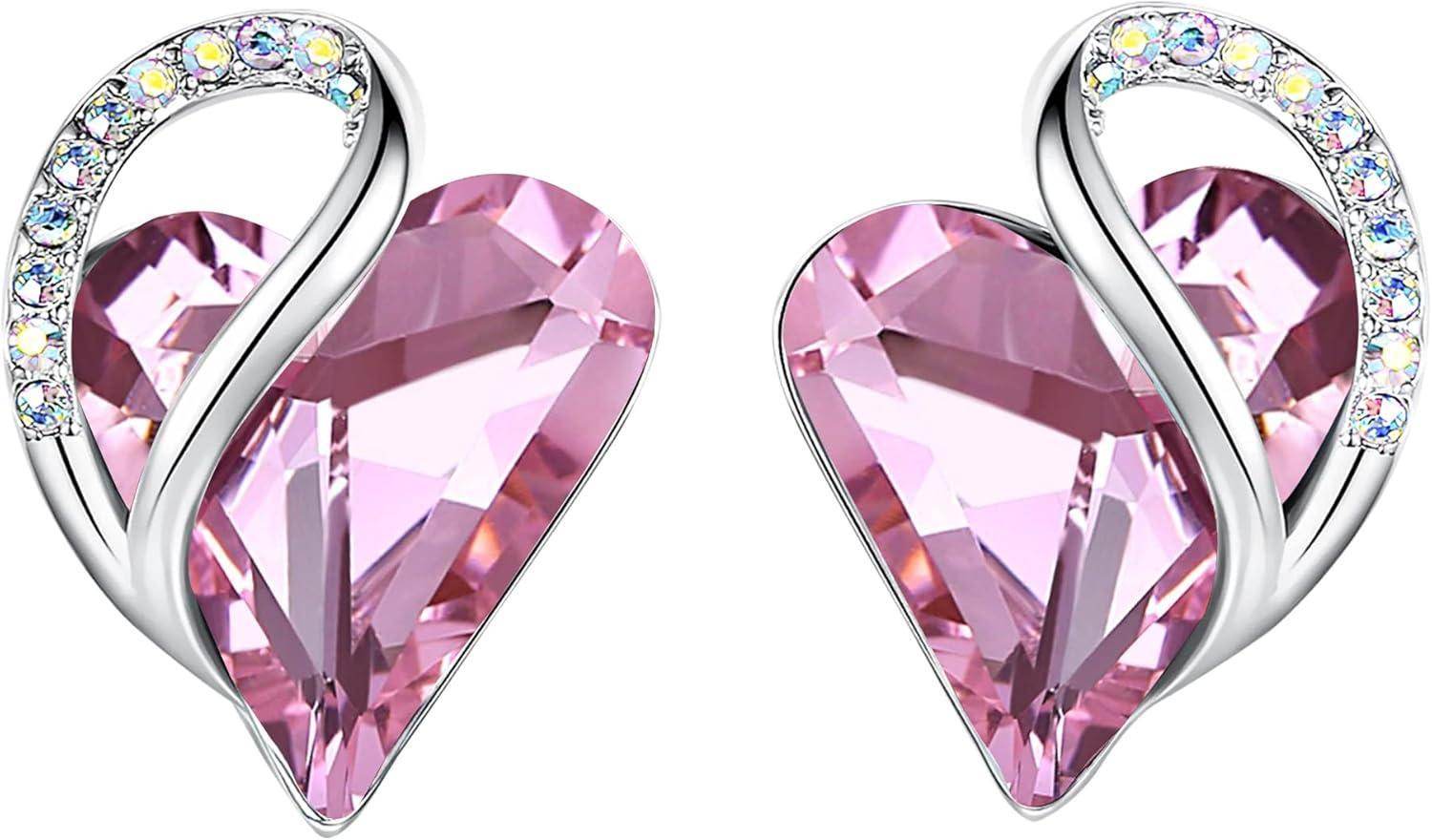 Infinity Love Crystal Heart Earrings - Unique Treasures