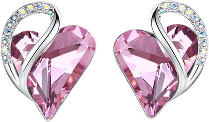 Infinity Love Crystal Heart Earrings - Unique Treasures