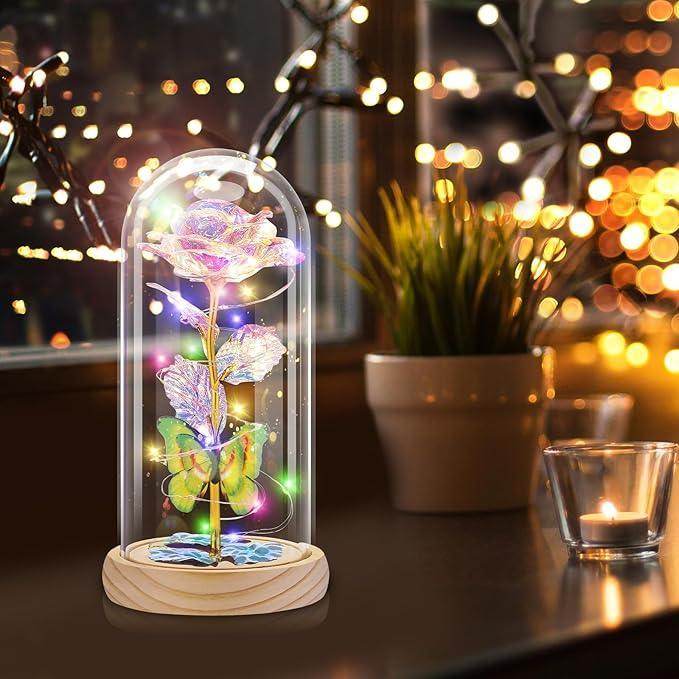 Otlonpe Handmade Glass Rose - Unique Treasures