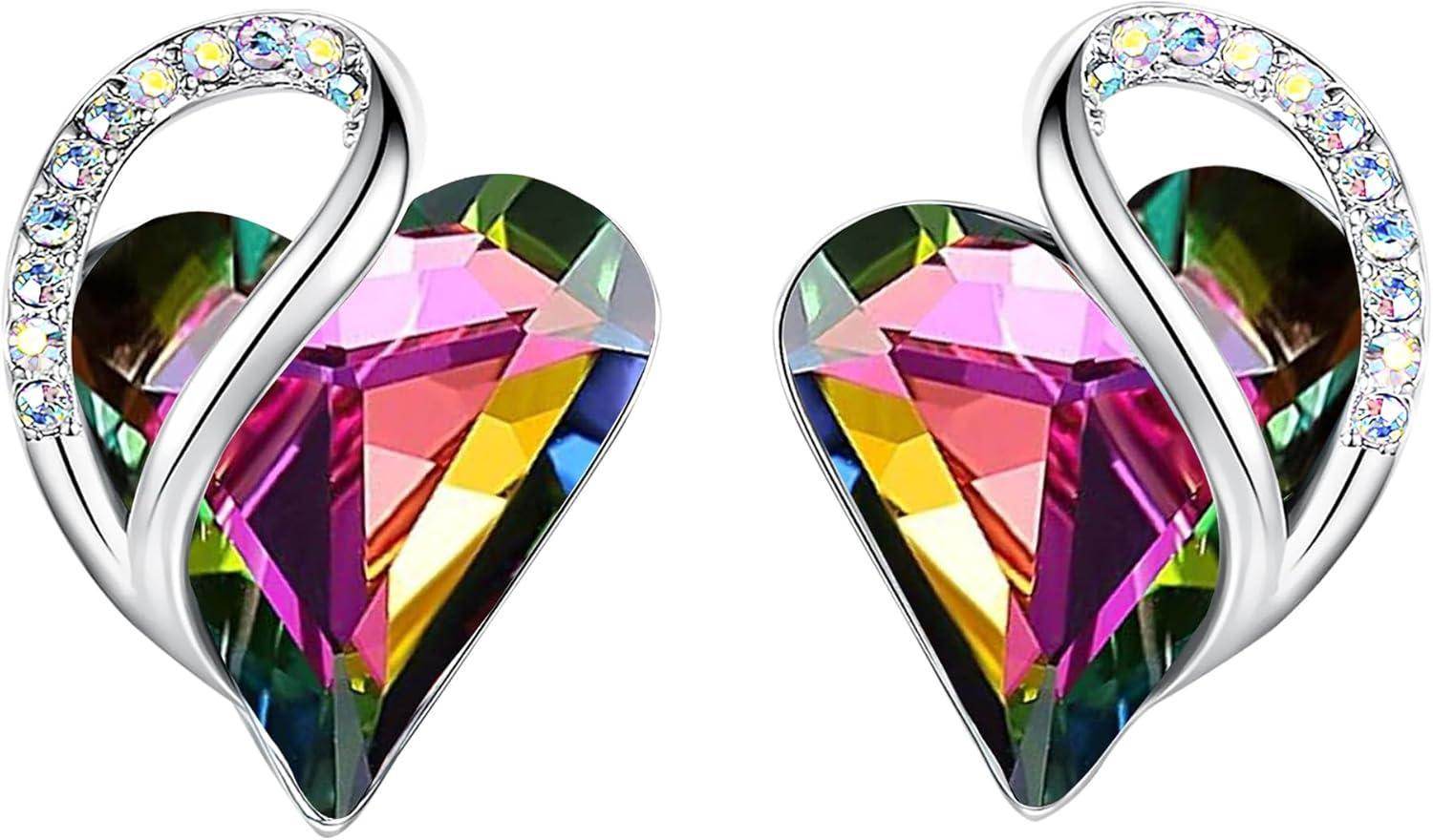 Infinity Love Crystal Heart Earrings - Unique Treasures