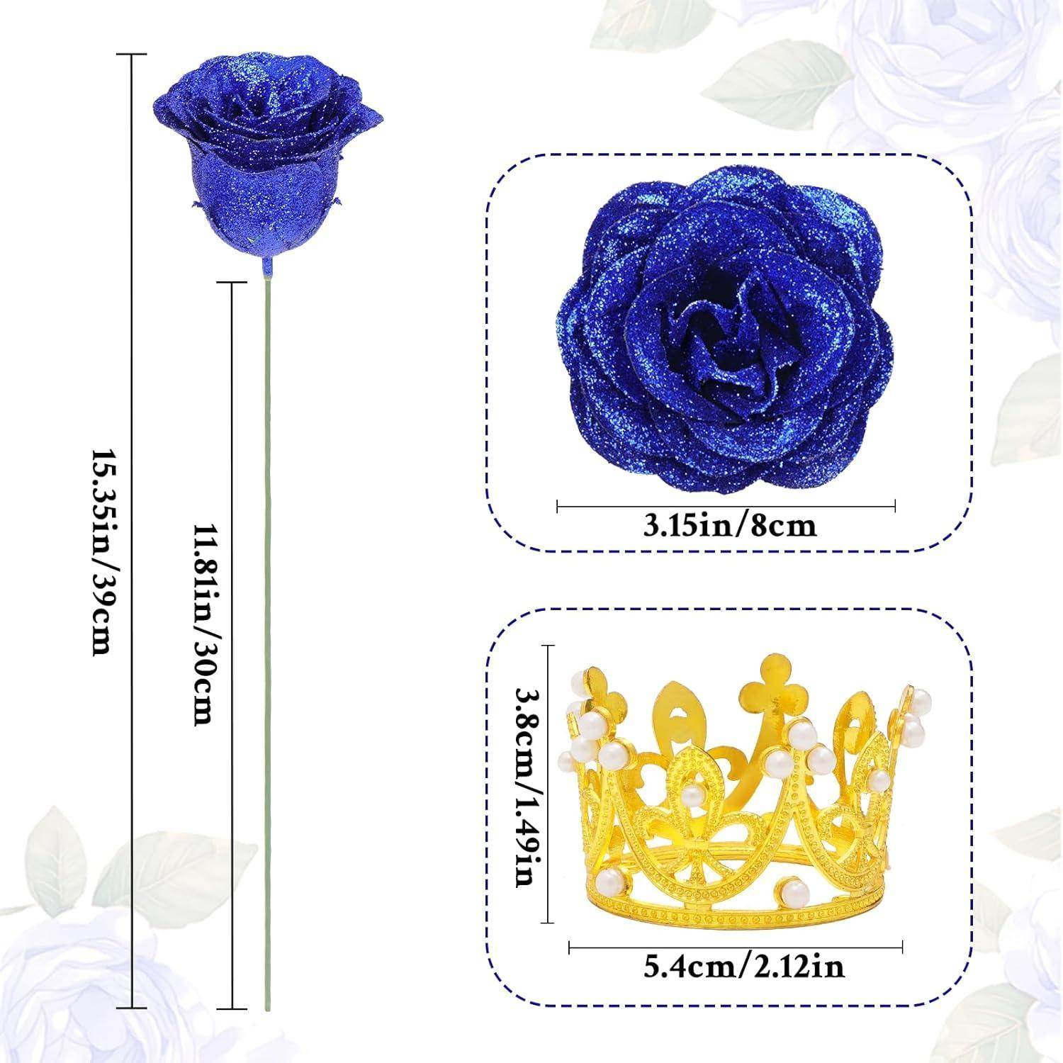 Glitter Everlasting Roses Bouquet - Unique Treasures