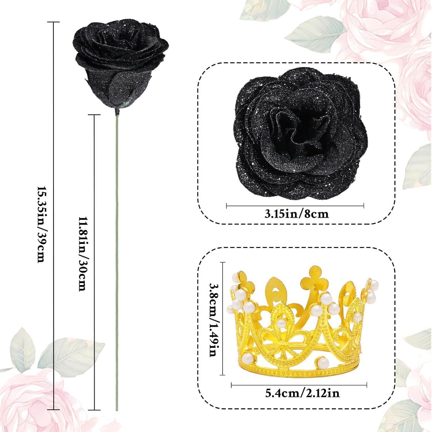 Glitter Everlasting Roses Bouquet - Unique Treasures
